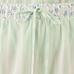 Martha Stewart Womens V-Neck Short Sleeve 2-pc. Pajama Set
