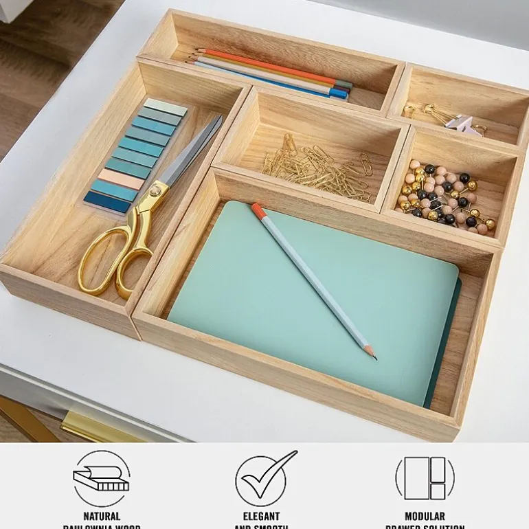 Martha Stewart Wood Desktop Organizer