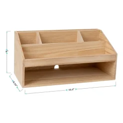 Martha Stewart Wood Desktop Organizer