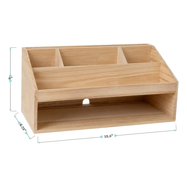 Martha Stewart Wood Desktop Organizer