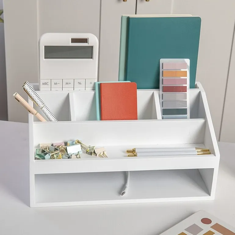 Martha Stewart Wood Desktop Organizer