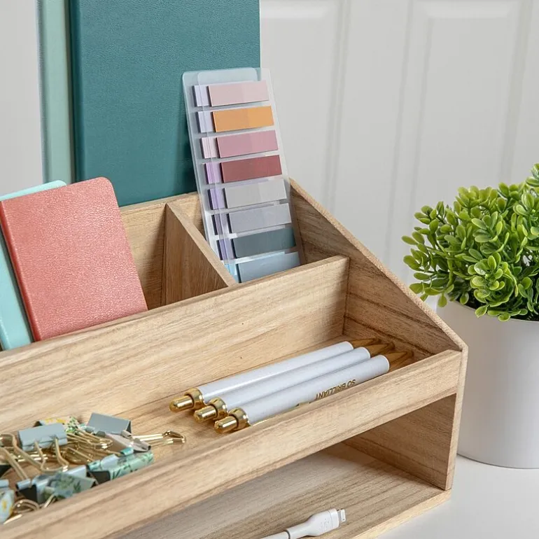Martha Stewart Wood Desktop Organizer