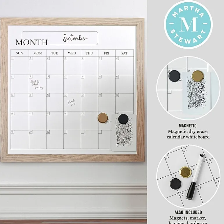 Martha Stewart 18x18 Inch Dry Erase Wall Calendar