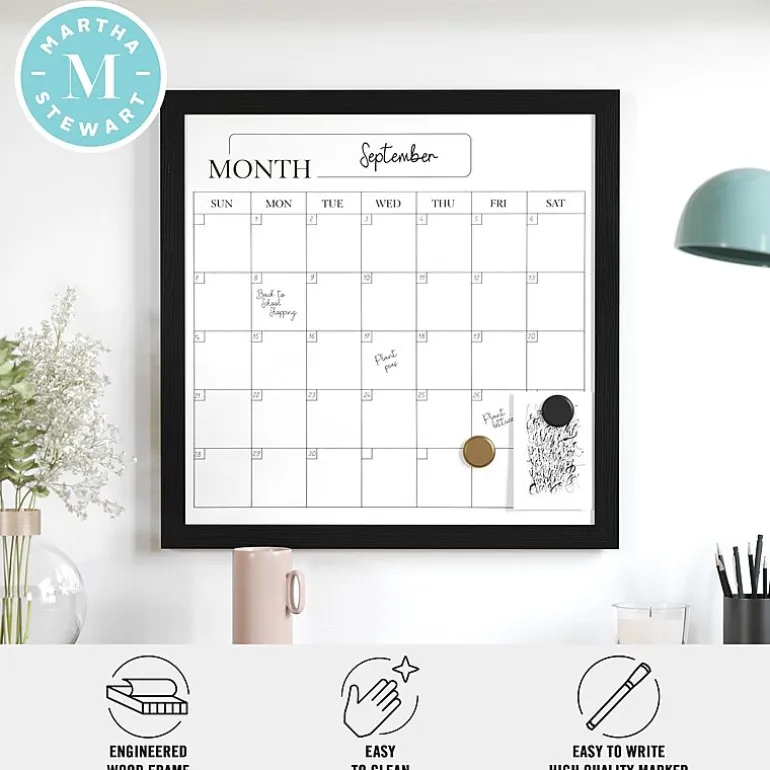 Martha Stewart 18x18 Inch Dry Erase Wall Calendar
