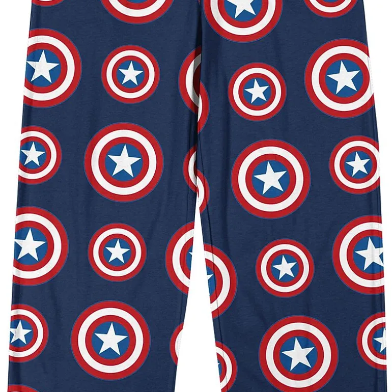 Marvel Captain America Mens 1 Pair Pajama Pants