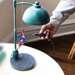Marvel Street Lamp With Spiderman Figure 16 Inch Led Desk Lamp