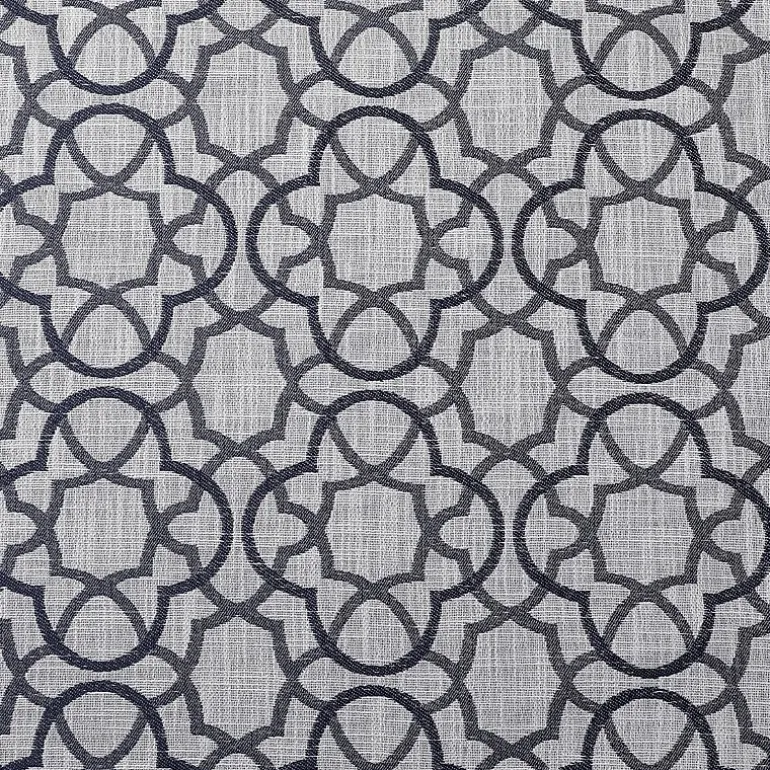 Max Blackout Campbell Geo Jacquard Grommet Top Energy Saving 100% Blackout Single Curtain Panel