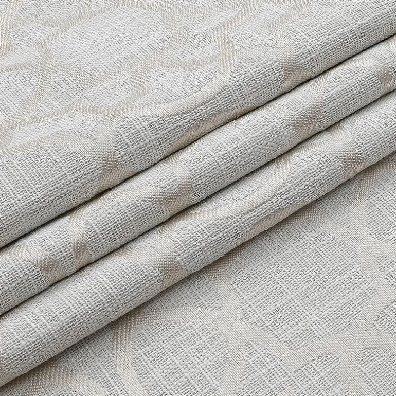 Max Blackout Campbell Geo Jacquard Grommet Top Energy Saving 100% Blackout Single Curtain Panel