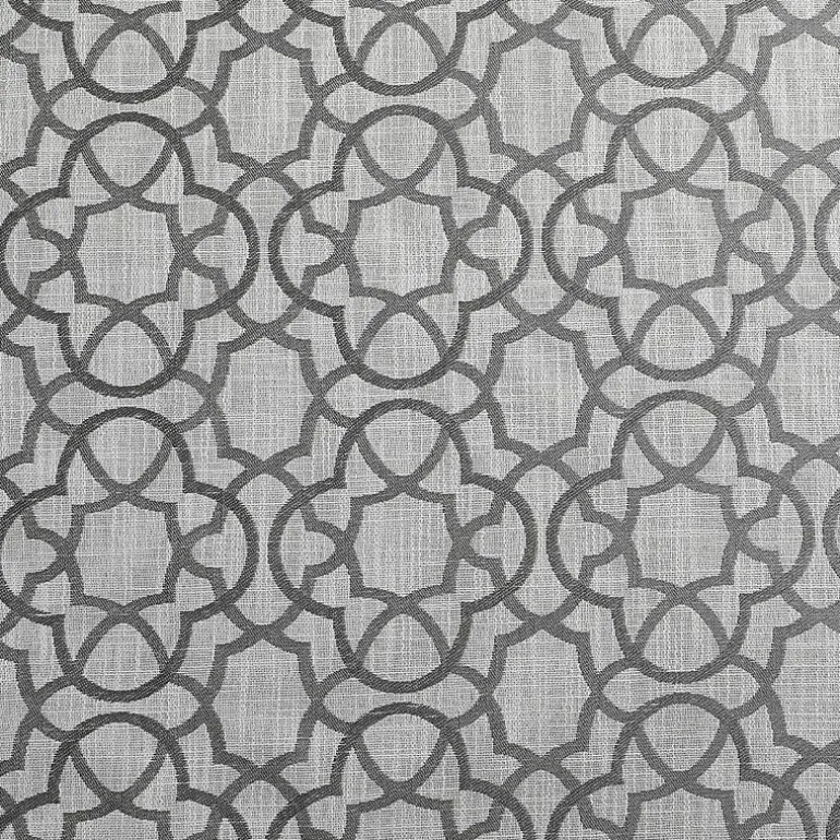 Max Blackout Campbell Geo Jacquard Grommet Top Energy Saving 100% Blackout Single Curtain Panel