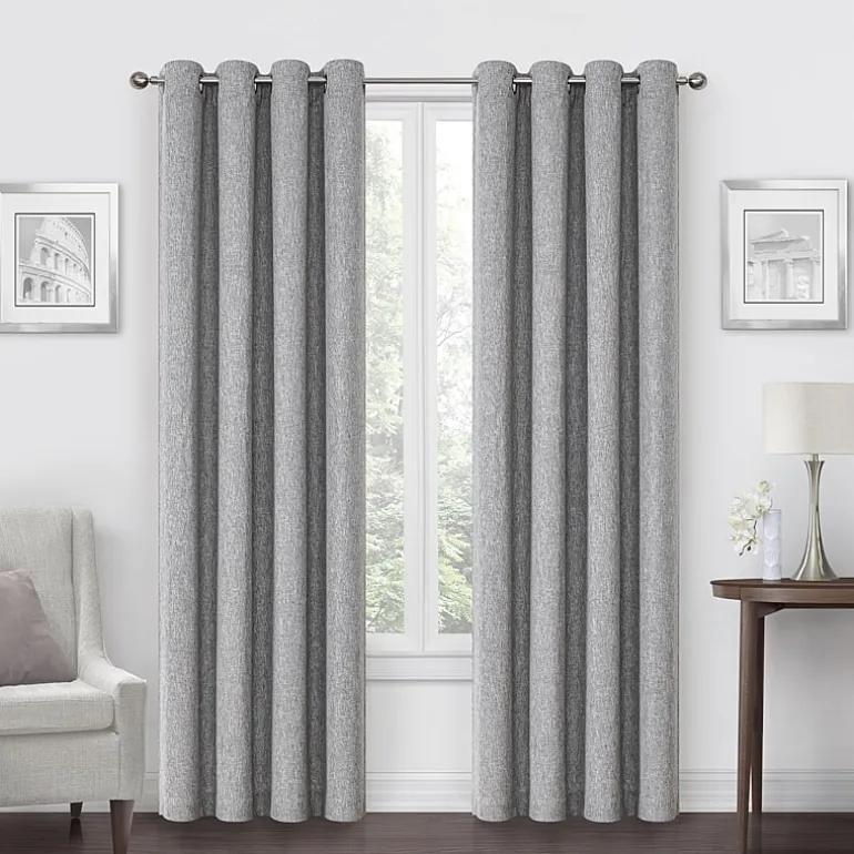 Max Blackout Campbell Grommet Top Energy Saving 100% Blackout Single Curtain Panel