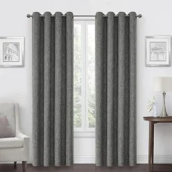 Max Blackout Campbell Grommet Top Energy Saving 100% Blackout Single Curtain Panel