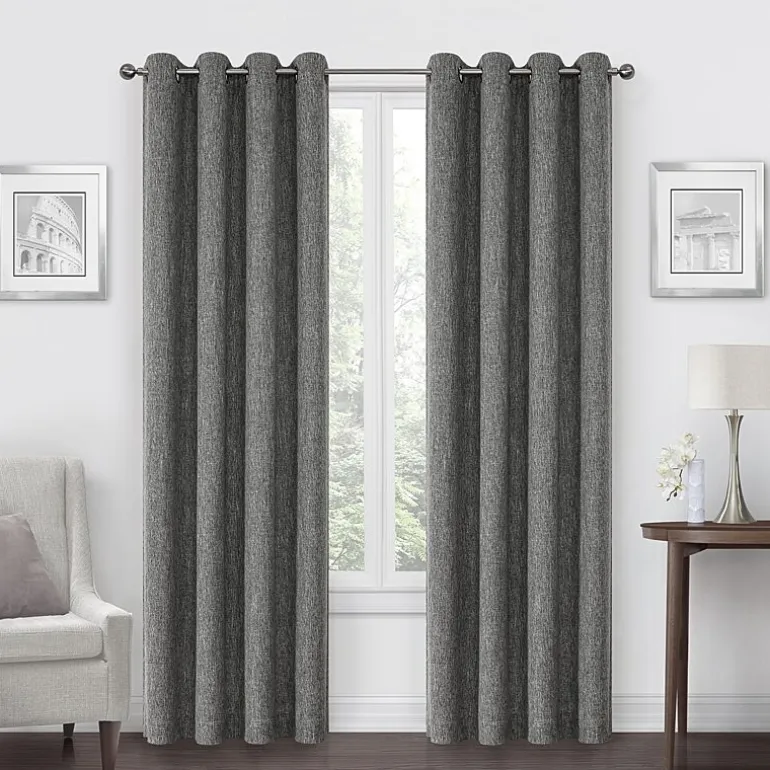 Max Blackout Campbell Grommet Top Energy Saving 100% Blackout Single Curtain Panel
