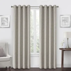 Max Blackout Campbell Grommet Top Energy Saving 100% Blackout Single Curtain Panel