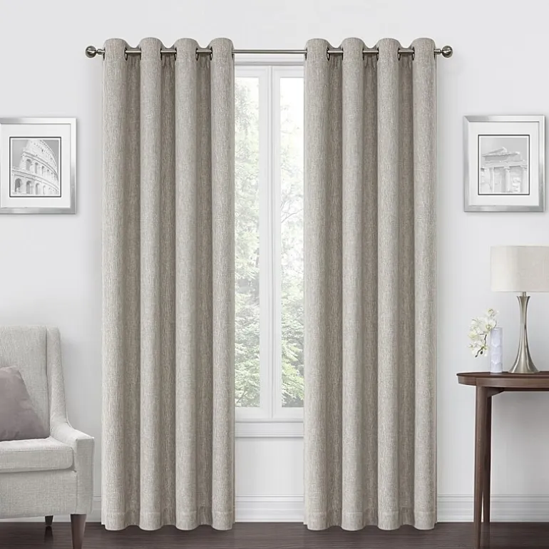 Max Blackout Campbell Grommet Top Energy Saving 100% Blackout Single Curtain Panel