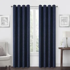 Max Blackout Campbell Grommet Top Energy Saving 100% Blackout Single Curtain Panel