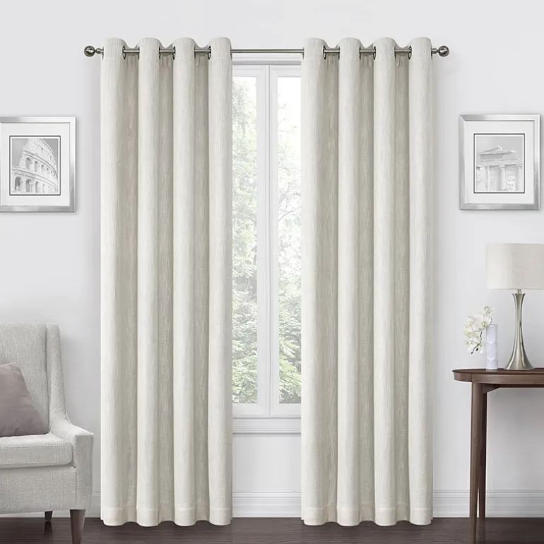 Max Blackout Campbell Grommet Top Energy Saving 100% Blackout Single Curtain Panel