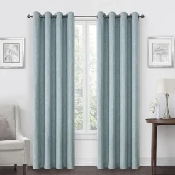 Max Blackout Campbell Grommet Top Energy Saving 100% Blackout Single Curtain Panel