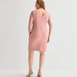 Maya Brooke Womens Plus Jacket Dress