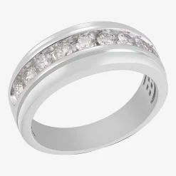 9M 1 CT.T.W. Natural Diamond Wedding Band in 10K Gold
