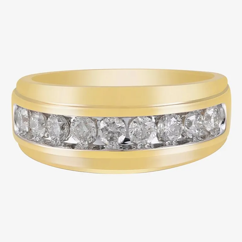 9M 1 CT.T.W. Natural Diamond Wedding Band in 10K Gold