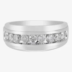 9M 1 CT.T.W. Natural Diamond Wedding Band in 10K Gold