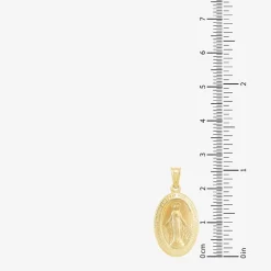 Medalla Milagrosa / Miraculous Medal Unisex Adult 14K Gold Oval Pendant
