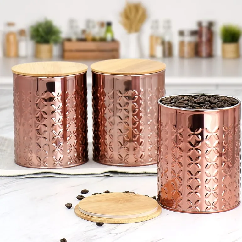 MegaChef Aluminum 3-pc. Canister