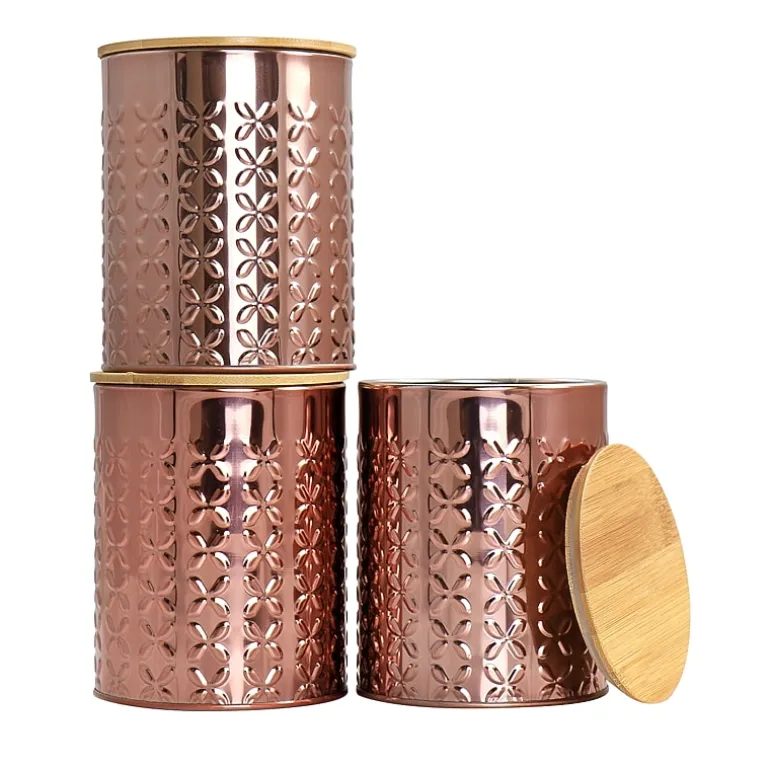 MegaChef Aluminum 3-pc. Canister