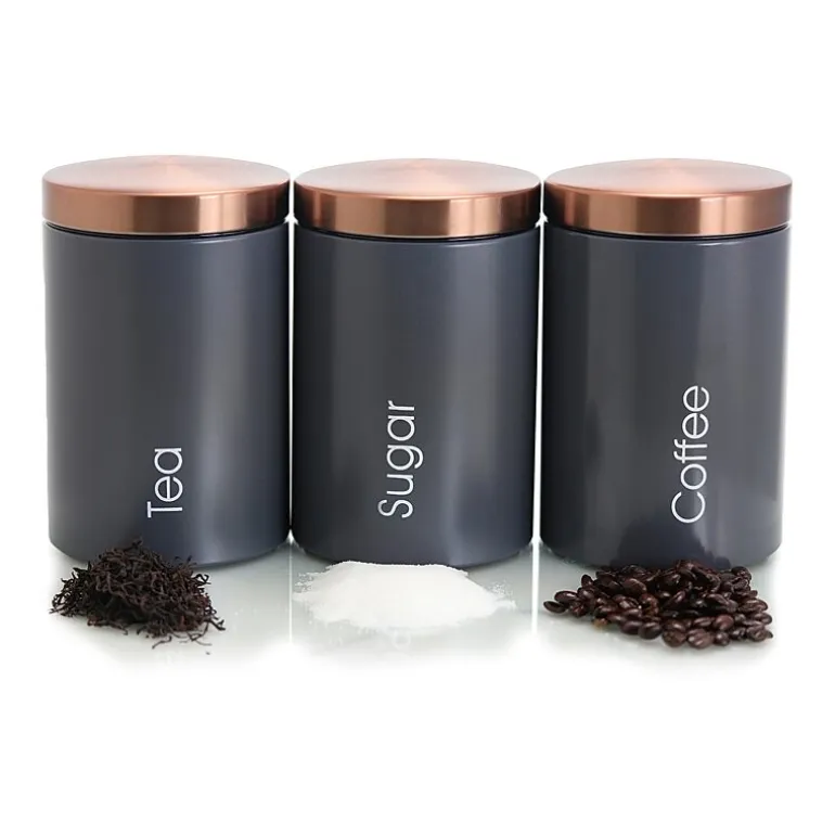 MegaChef Essential Kitchen Storage 3-pc. Canister