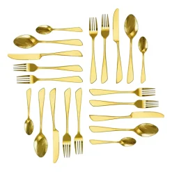MegaChef Gibbous 20-pc. 18/10 Stainless Steel Flatware Set