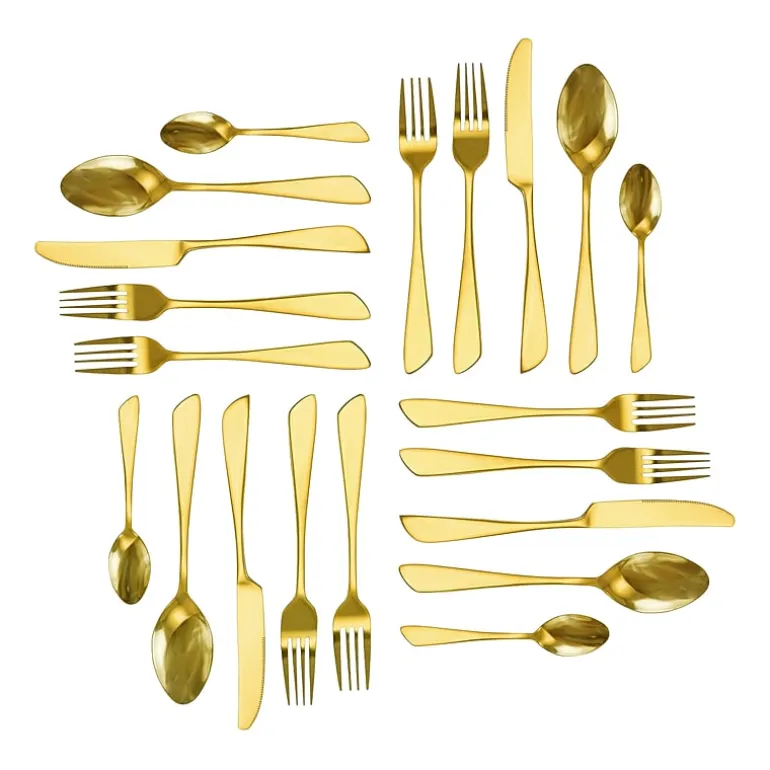 MegaChef Gibbous 20-pc. 18/10 Stainless Steel Flatware Set