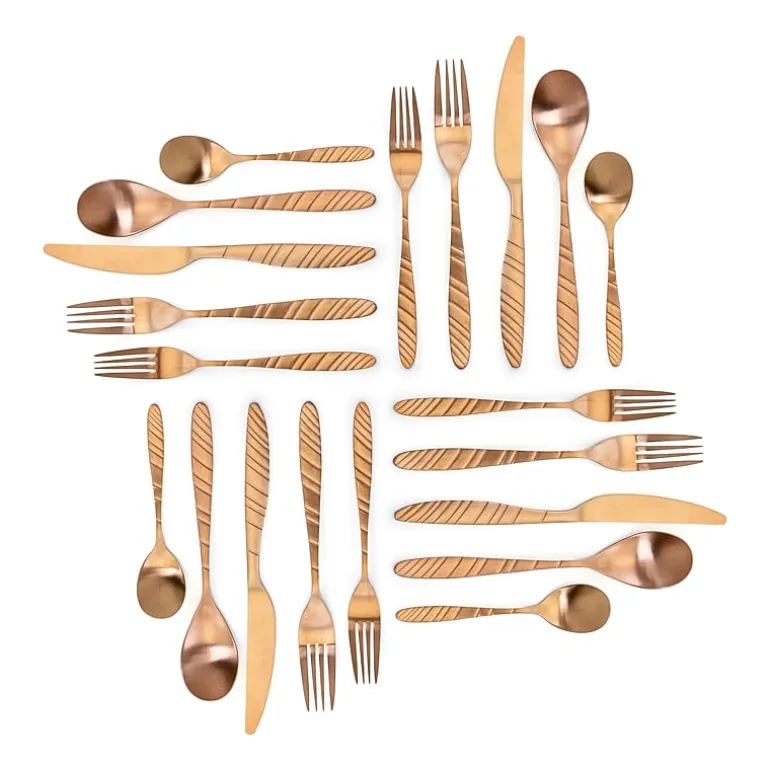MegaChef La Vague 20-pc. 18/10 Stainless Steel Flatware Set