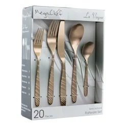 MegaChef La Vague 20-pc. 18/10 Stainless Steel Flatware Set