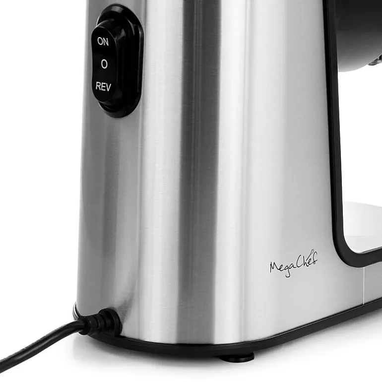 MegaChef Masticating Slow Juicer Extractor with Reverse Function, Cold Press Juicer Machine with Quiet Motor