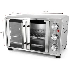 MegaChef 25 Quart French Door Multi-Function Oven
