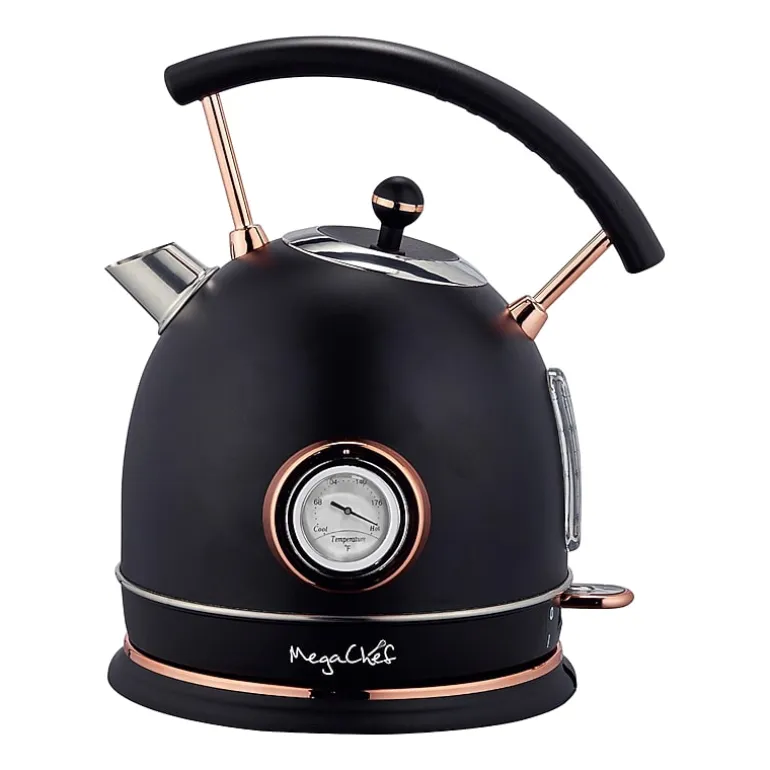 MegaChef 1.8 Quart Half Circle Electric Tea Kettle with Thermostat