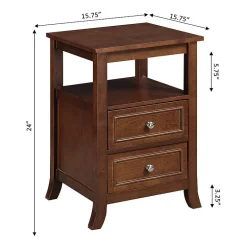 Melbourne 2-Drawer Storage End Table