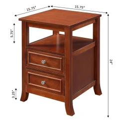 Melbourne 2-Drawer Storage End Table