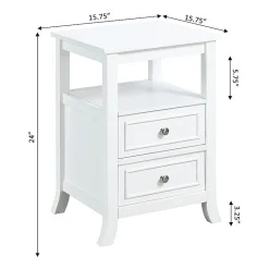 Melbourne 2-Drawer Storage End Table