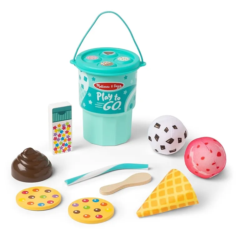 Melissa & Doug Play To Go Ice Cream Play Set