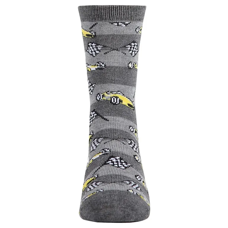 MeMoi Boys' Race Car Rayon from Bamboo Crew Socks