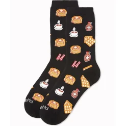 MeMoi Breakfast of Champions Bamboo Blend Crew Socks