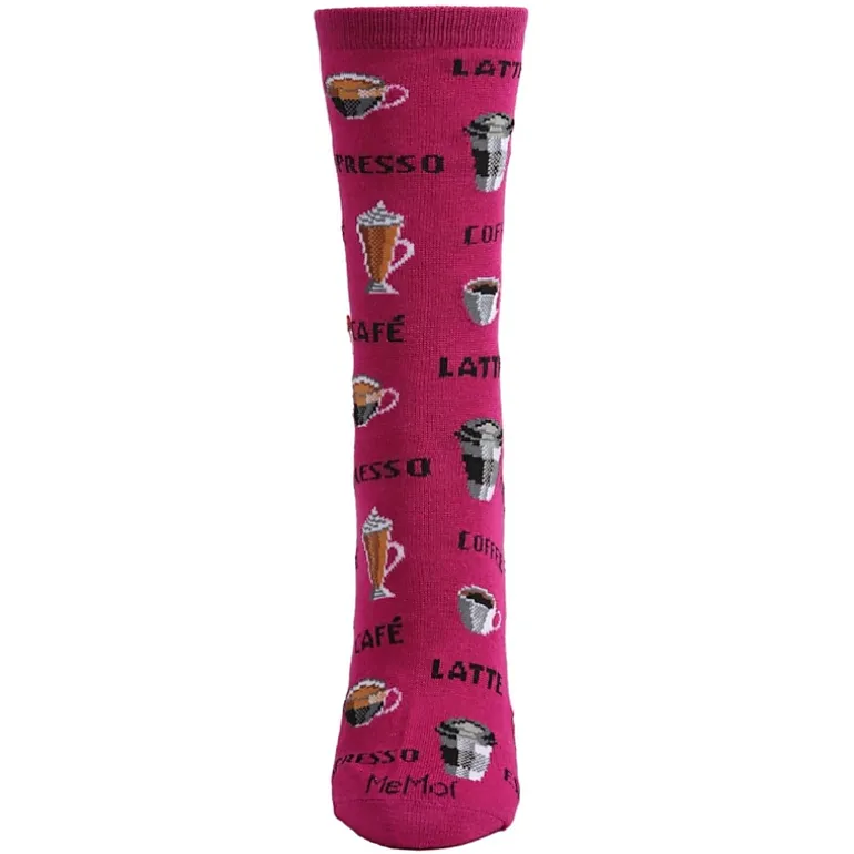 MeMoi Coffee Bamboo Blend Crew Socks