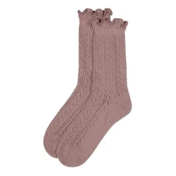 MeMoi Pointelle Womens 1 Pair Crew Socks