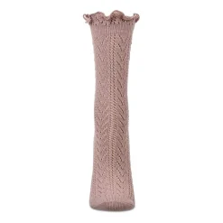 MeMoi Pointelle Womens 1 Pair Crew Socks