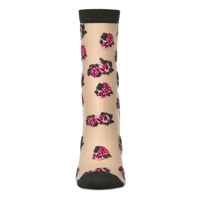 MeMoi Sheer Womens Breathable 1 Pair Quarter Ankle Socks