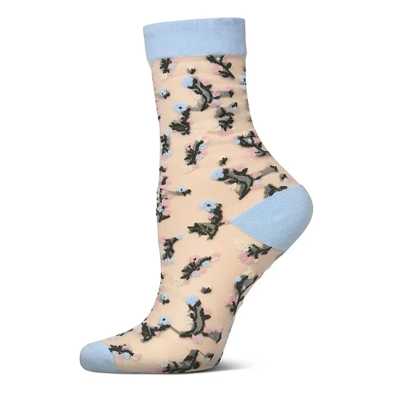 MeMoi Sheer Womens Breathable 1 Pair Quarter Ankle Socks