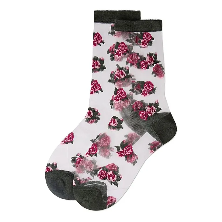 MeMoi Sheer Womens Breathable 1 Pair Quarter Ankle Socks