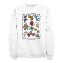 Mens Crew Neck Long Sleeve Alice in Wonderland Sweatshirt