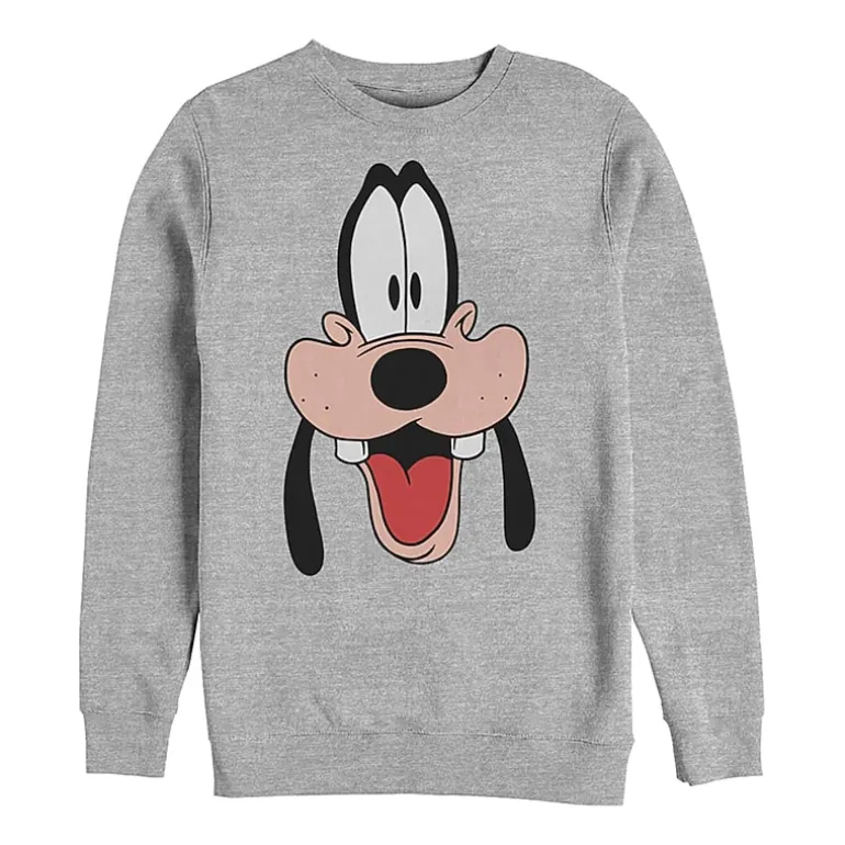 Mens Crew Neck Long Sleeve Goofy Sweatshirt